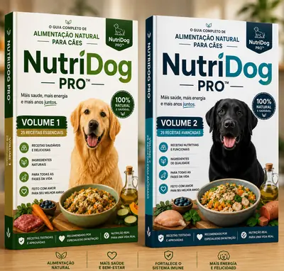 NutriDog Pro — Volumes 1 e 2 com receitas naturais